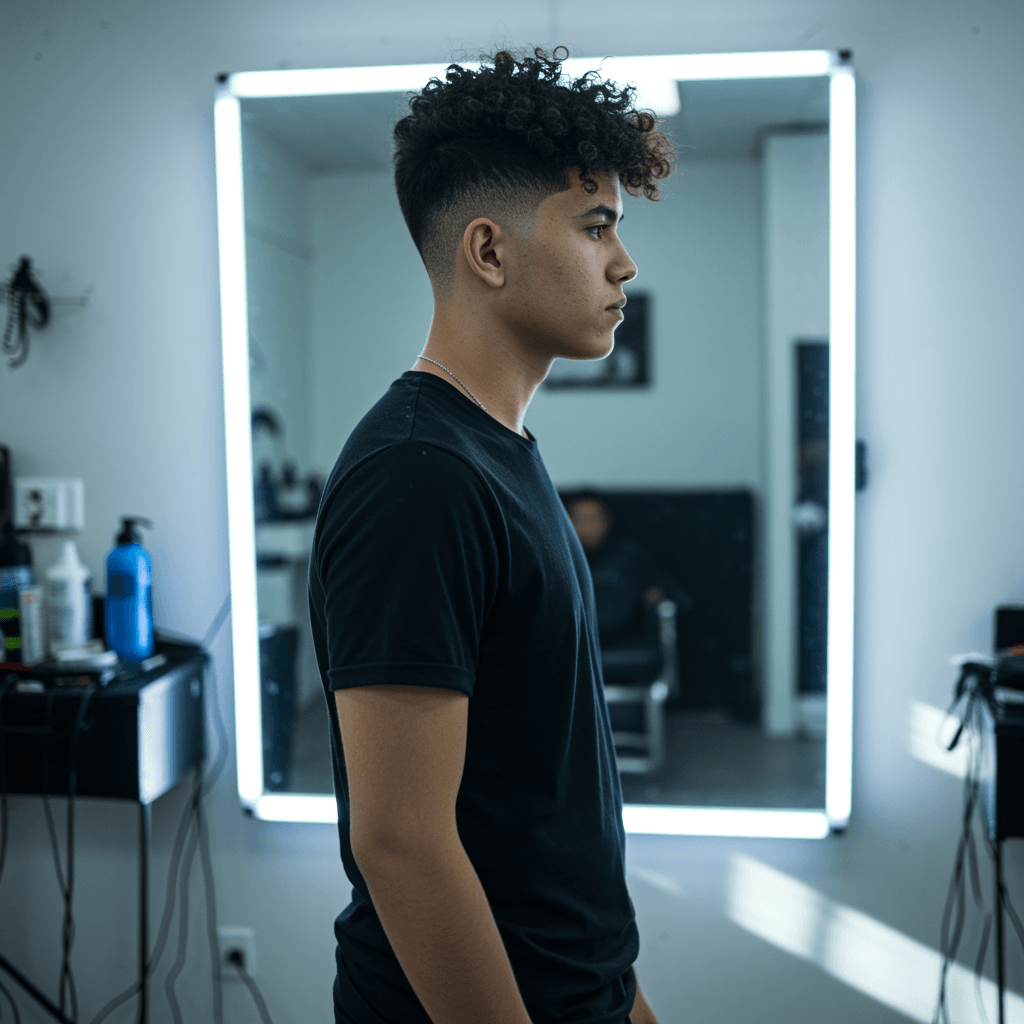 40 Perfect Low Taper Fade Haircuts For Men 25 A stylish low taper fluffy fringe haircut, featuring clean faded sides and a soft, voluminous fluffy fringe on top.