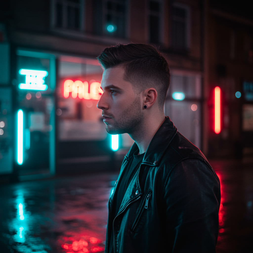 Best 7 Textured Crop Haircuts For men 7 A man with a textured crop top fade haircut, showcasing sharply faded sides and a textured, voluminous top for a bold, modern, and eye-catching look.