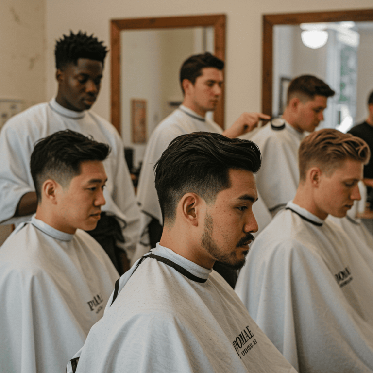 Low Reg Haircut For Men Best Tips And Ideas 23 A well-groomed man showcasing a clean low reg haircut with a subtle fade starting above the ears, blending seamlessly into longer hair on top for a polished yet natural look.