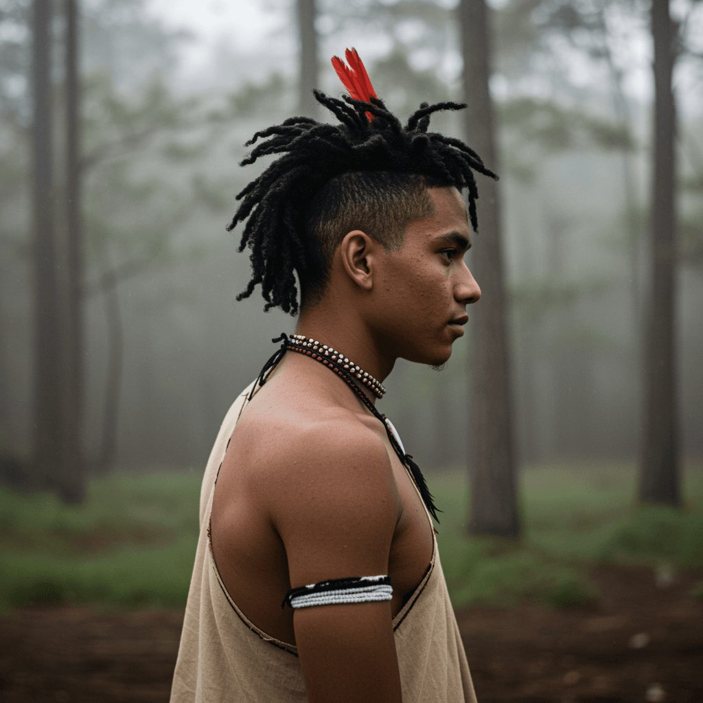 40 Perfect Low Taper Fade Haircuts For Men 38 A man with a taper fade and twists, showcasing neatly twisted hair on top and a clean, gradual taper on the sides and back for a stylish, textured look.